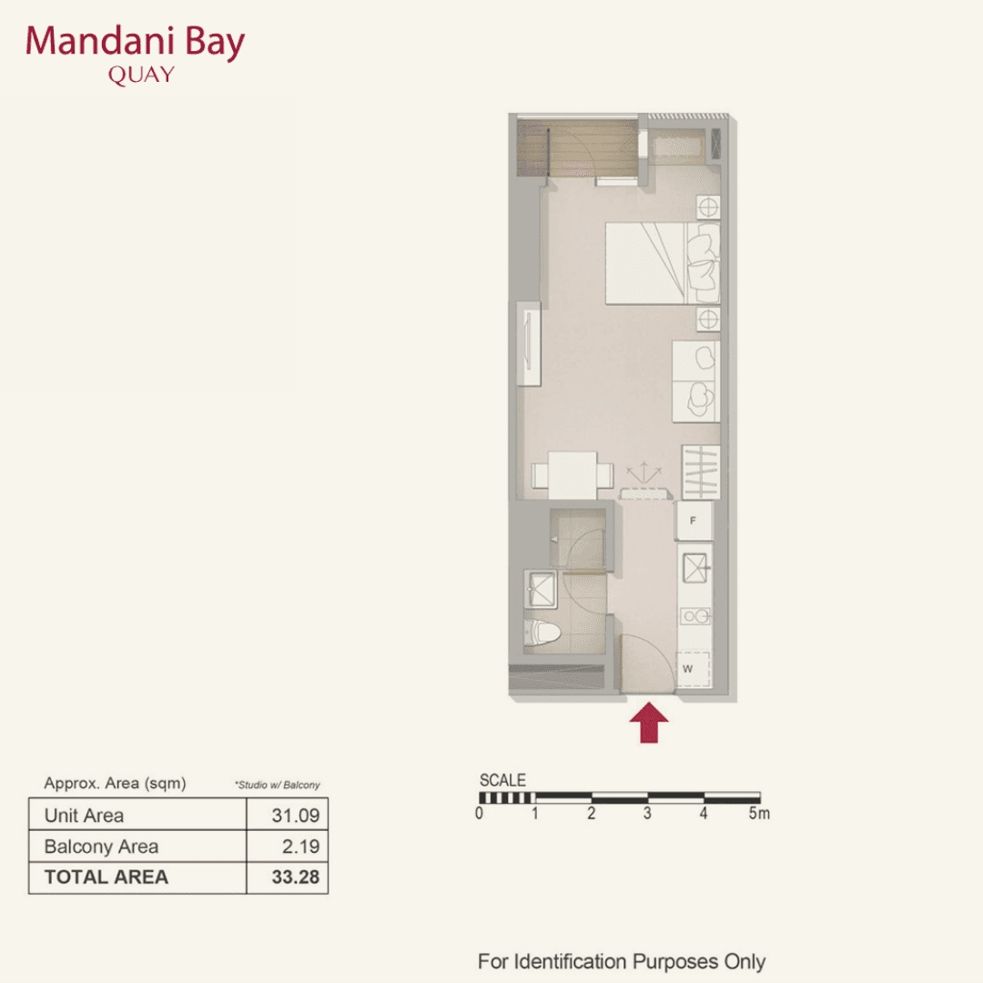 For Assume: Studio Plus Unit w/ Balcony at Mandani Bay Quay - photo 6